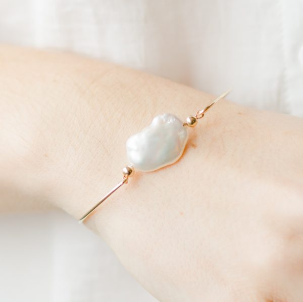 keishi pearl bangle bracelet